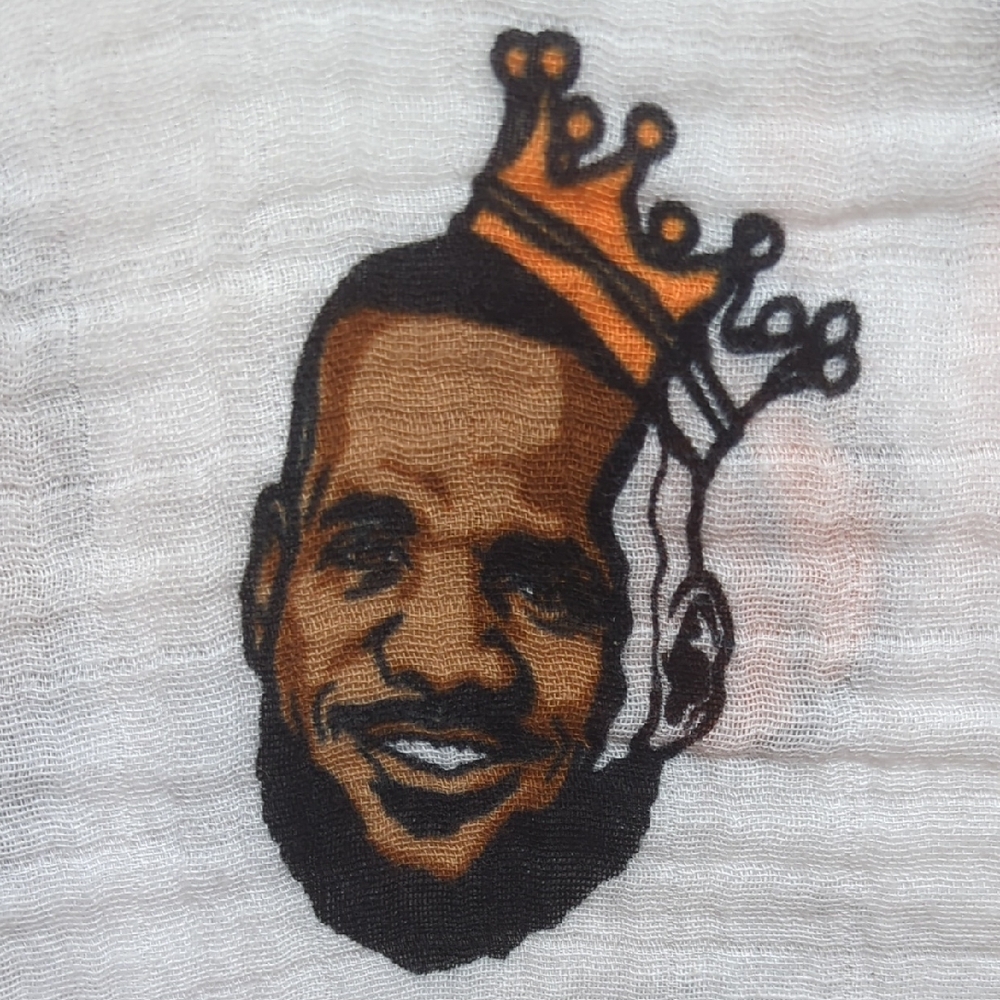 Little Homie Baby Ball Before You Crawl Basketball Muslin Swaddle Blanket Cotton - Picture 7 of 16
